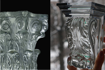 детали интерьера изготовленные способом художественного литья литье стекла и хрусталя на заказ