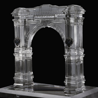 хрустальный макет триумфальной арки   изготовлен для городского музея