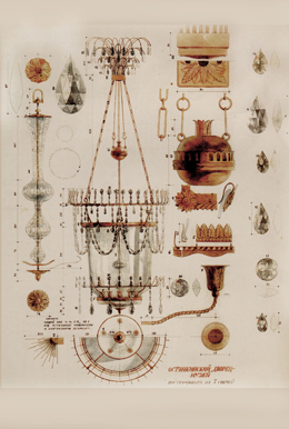чертежи  люстр  известных архитектурных объектов Царской России
