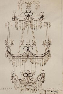 чертежи  люстр  известных архитектурных объектов Царской России