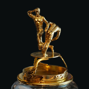 гальваническое покрытие золотом  скульптурной композиции на Кубке победителя чемпионата России по футболу