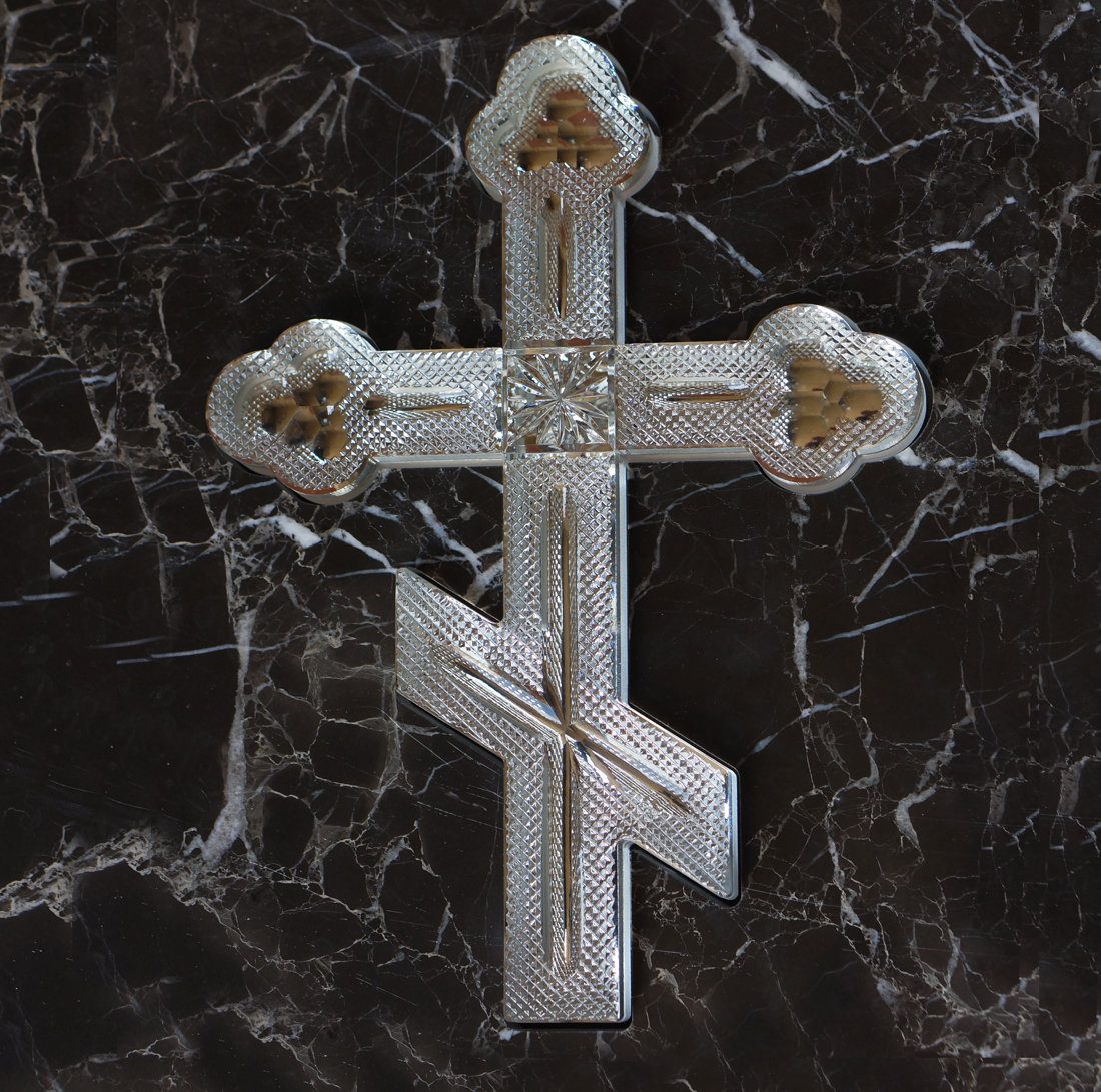 хрустальный православный крест 