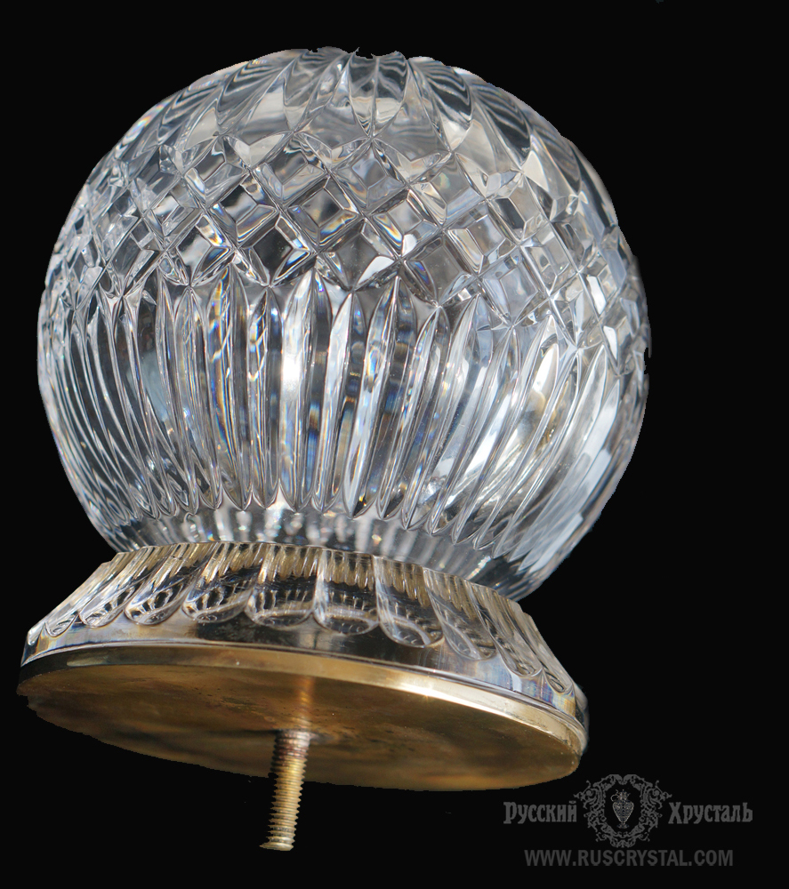 хрустальные шары на вершину столбов лестницы изготавливаем на заказ 