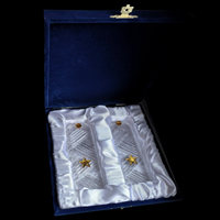 погоны хрустальные в подарочной коробке