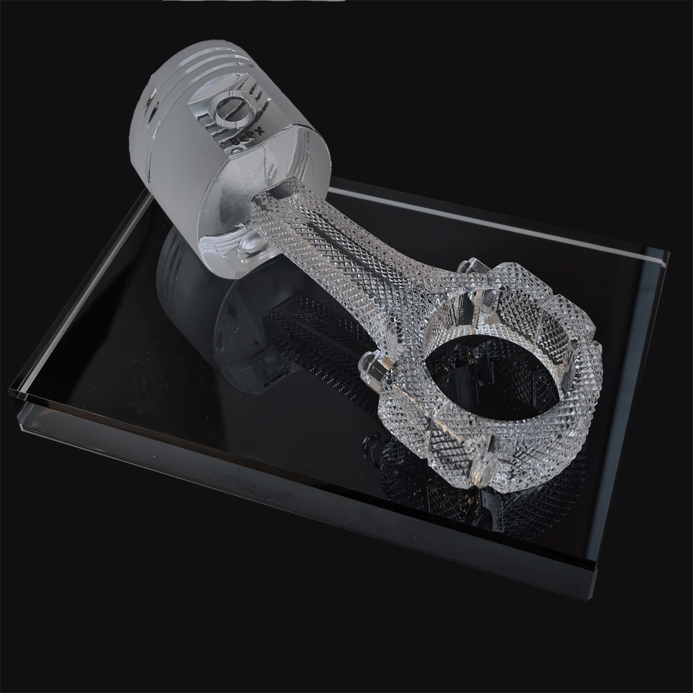 хрустальный поршень корпоративный фирменный сувенир работникам автосервиса